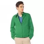 pas cher lacoste jacket hommes 2019U high neck zipped green